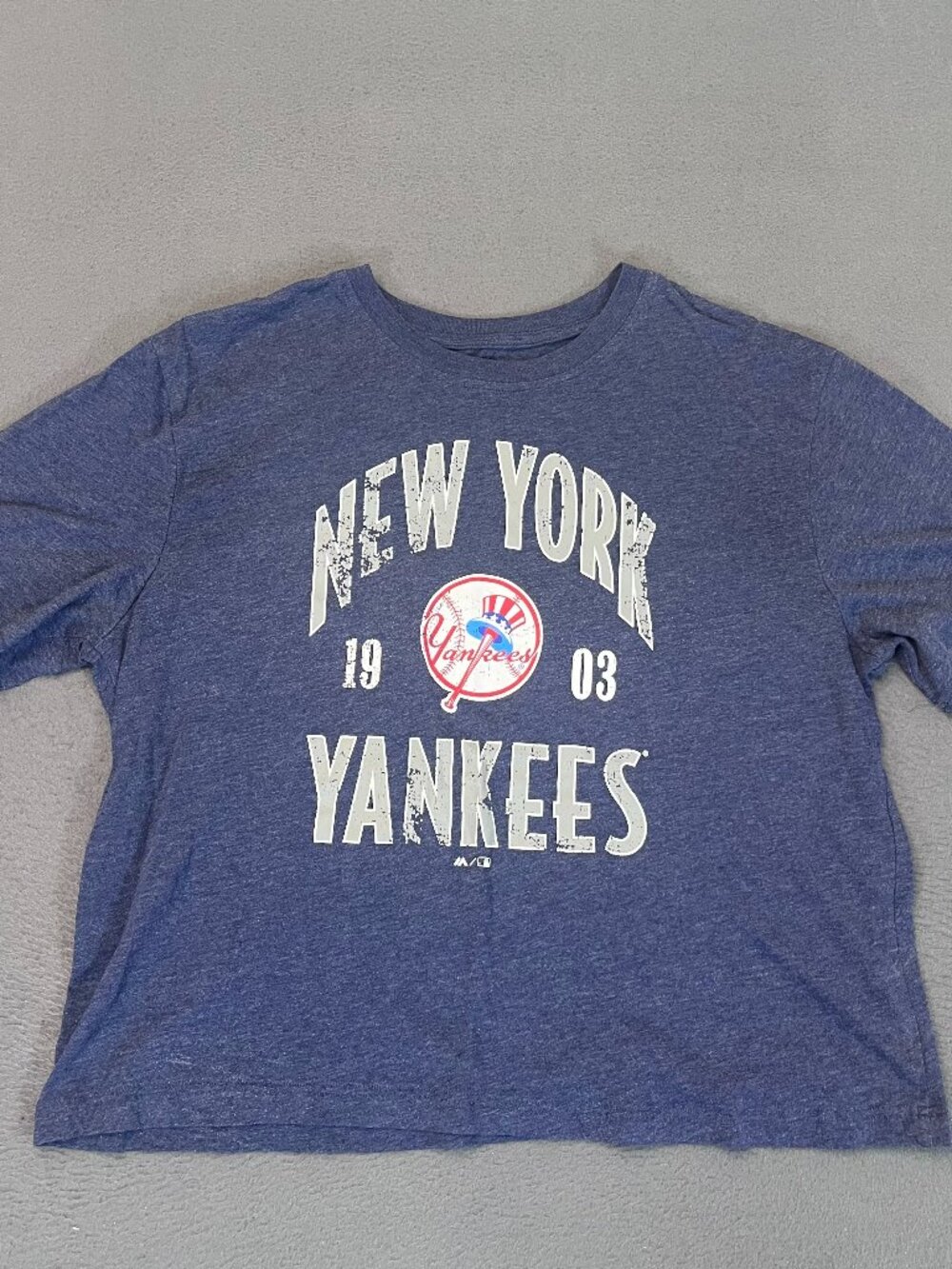 Majestic New York Yankees Graphic Logo T-Shirt Unisex Size XL NYY MLB Baseball